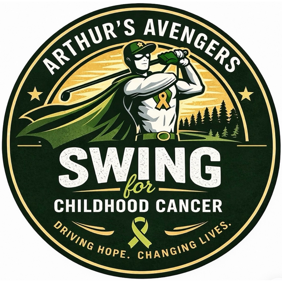 Swing for Childhood Cancer tournament badge